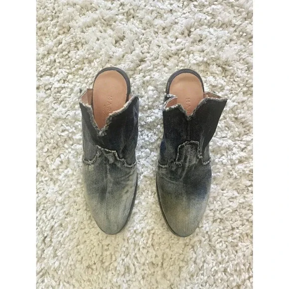 Marco Delli Sandra Mule Western Denim Boots 36 - Picture 3 of 7